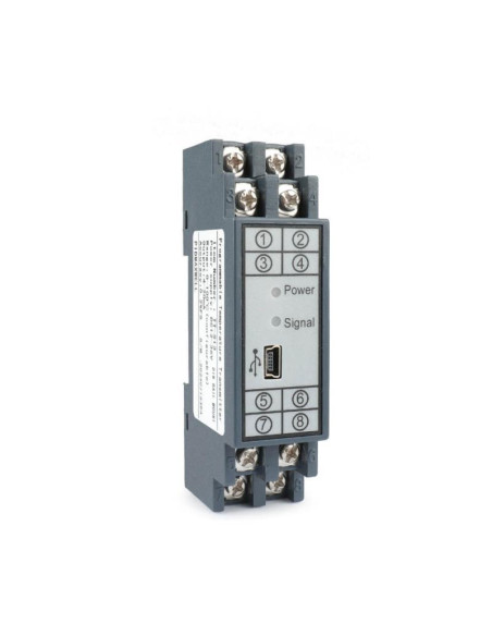 CONVERTIDOR RAIL DIN NO AISLADO ENTRADA PT100 RANGO-50+100ºC SALIDA 4-20 MA PROGRAMABLE VIA PC Y SMARTPHONE ANDROID