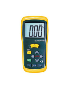 TERMOMETRO DIGITAL PORTATIL  TERMOPAR "K"  ENTRADA DOBLE RANGO -50+1350ºC