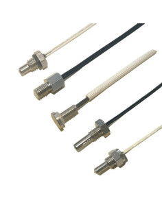 SONDA NTC10K 3950K 1% Ø 6X50MM SALIDA CABLE SILICONA LONGITUD 2 METROS CONEXION 2 HILOS RANGO -50+180ºC