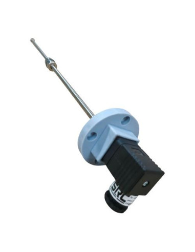 SENSOR DE NIVEL LONGITUD 350 MM  2 BOYAS 2 CONTACTOS  (50 y 350 MM) CON BRIDA BR 68 Y CONECTOR DIN (1 COMUN, 2 MINIMA 50 MM , 3