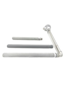 CAÑA PIROMETRICA TIPO "K" SIMPLE LONGITUD 670 X 750 MM CON FUNDA REFORZADA FCSN28600R1/2  CABEZA KN. RANGO -50+900ºC