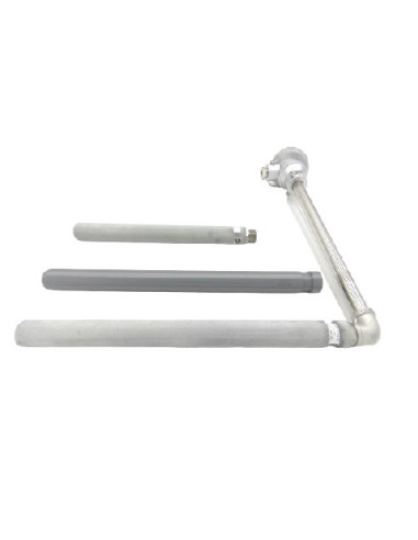 CAÑA PIROMETRICA TIPO "K" SIMPLE LONGITUD 670 X 750 MM CON FUNDA REFORZADA FCSN28600R1/2  CABEZA KN. RANGO -50+900ºC