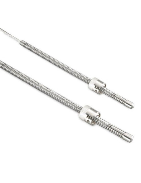 TERMOPAR BAYONETA TIPO "J" MODELO 6 SALIDA CABLE FIBRA/MALLA METALICA LONGITUD 14 METROS RANGO -50+400ºC